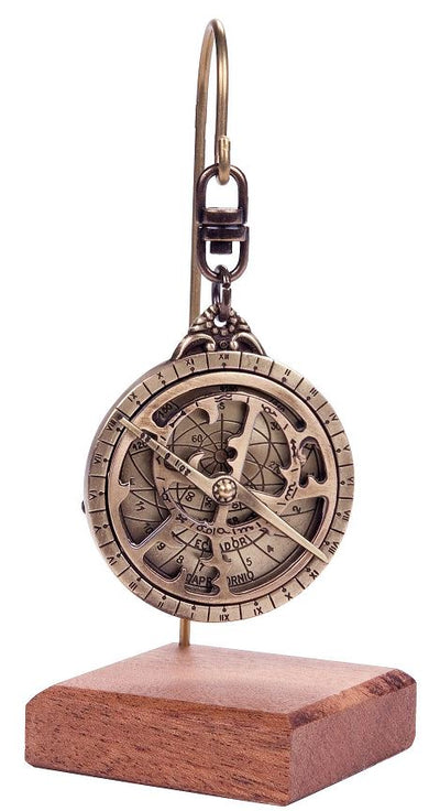 Astrolabe - miniature H81 on a wooden base