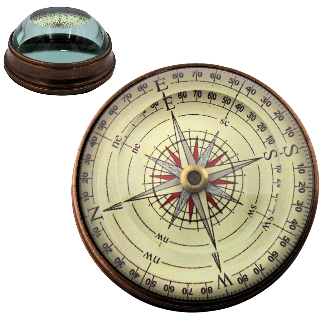 Lensatic Compass - Brass and Glass - NC2119