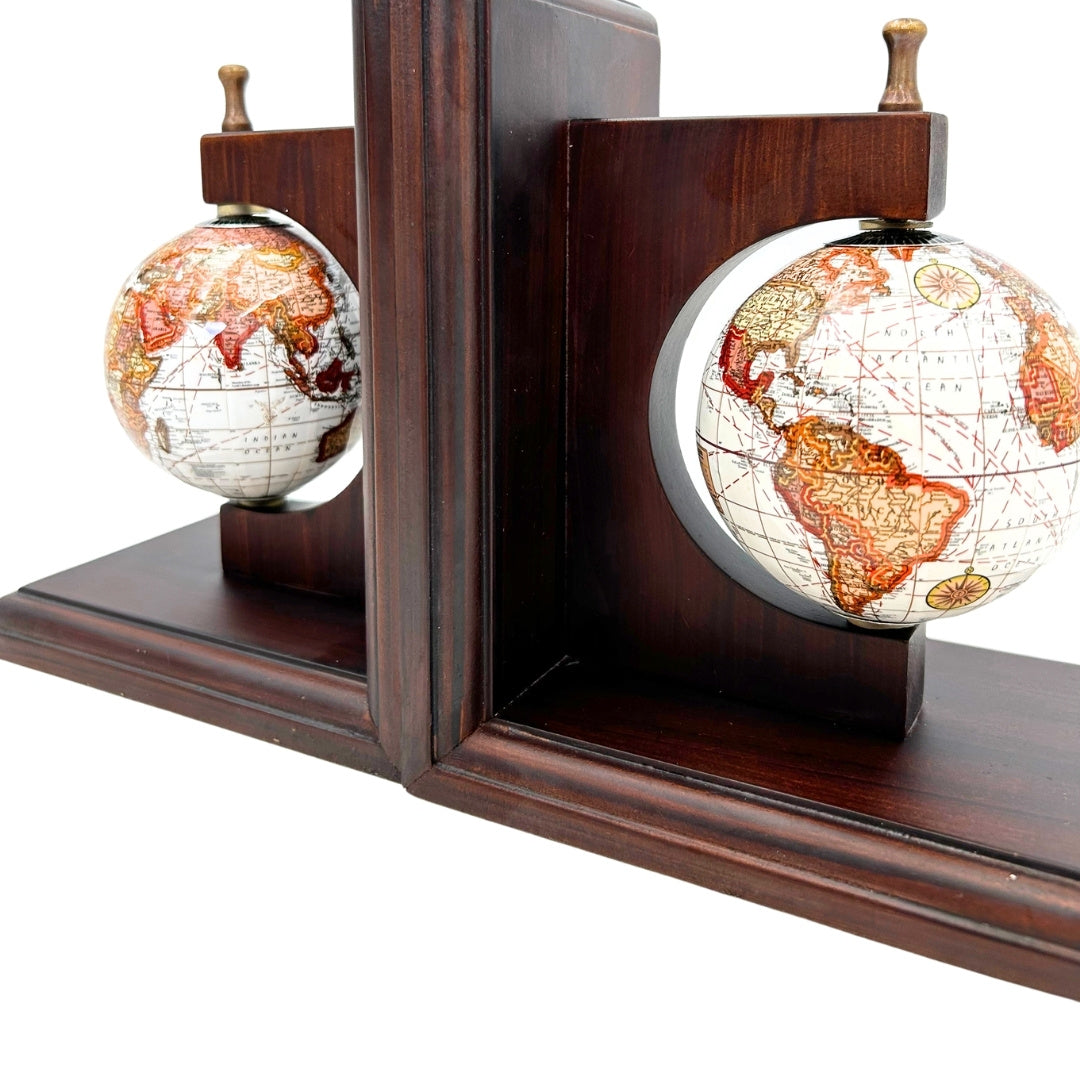 Bookend Book Supports Globes - Gift for a Traveler - NC2677C