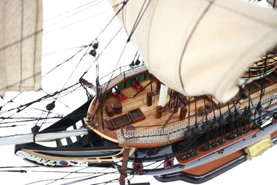 Exclusive Large 100cm USS Constitution sailing ship model with the option of personalization by engraving