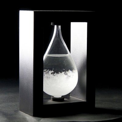 FitzRoy Storm Barometer in a Wooden Frame - Teardrop Storm Glass – BAW1