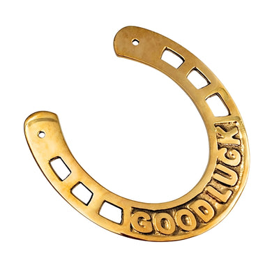 Brass Horseshoe of Luck 15 cm with Engraving Option - Elegant Lucky Gift