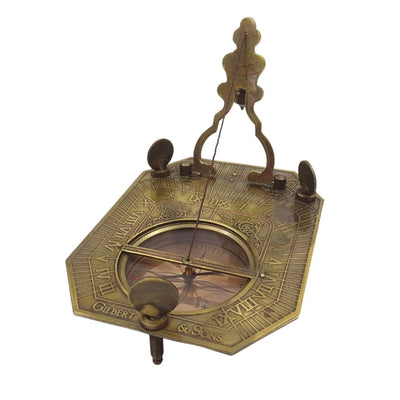 Sundial with Compass in a Wooden Box – Retro Gift for a Traveler – SUN-0106