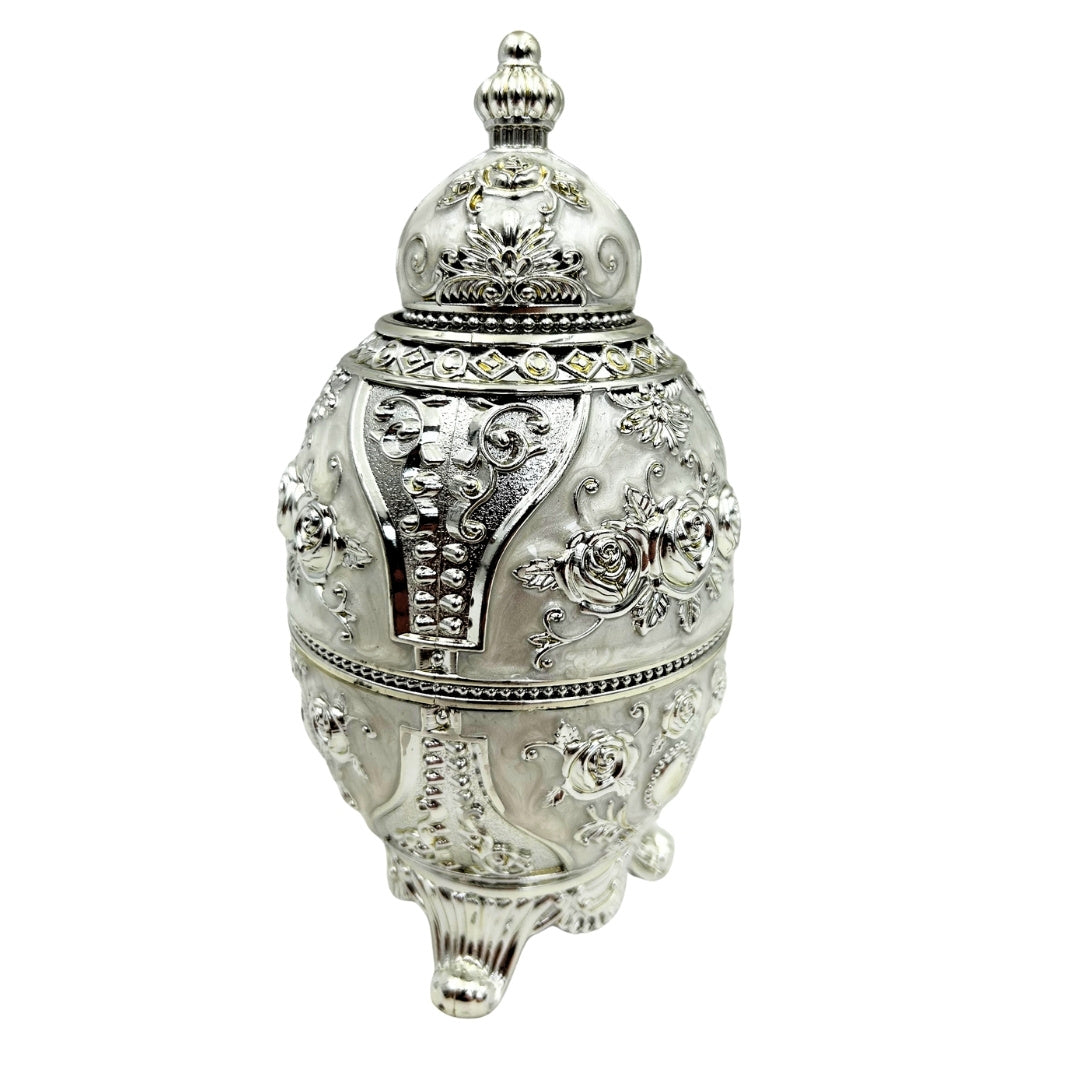 Silver Opening Fabergé Egg - SRWS