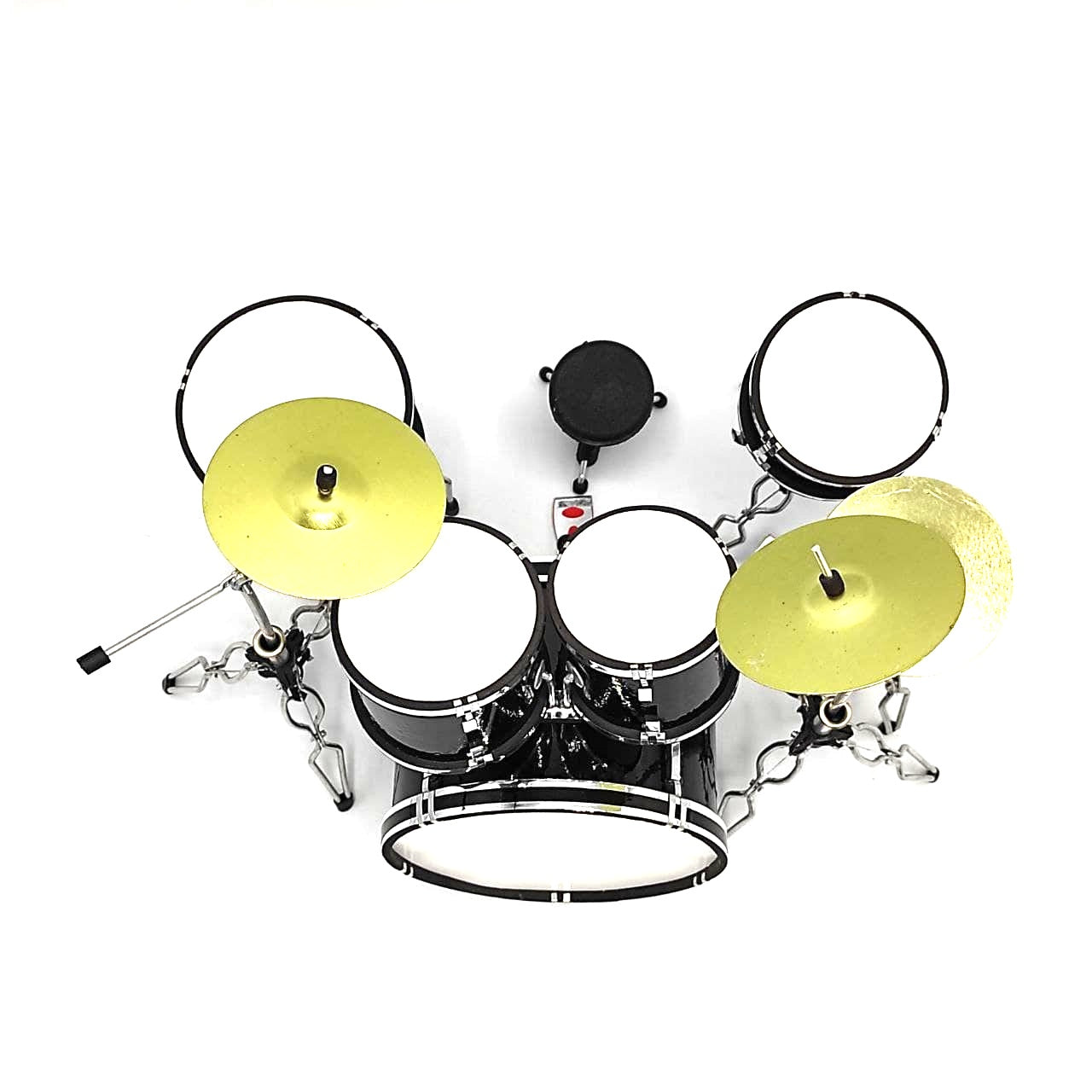 Mini drum kit, black, Scale 1:5 - MDR-0022
