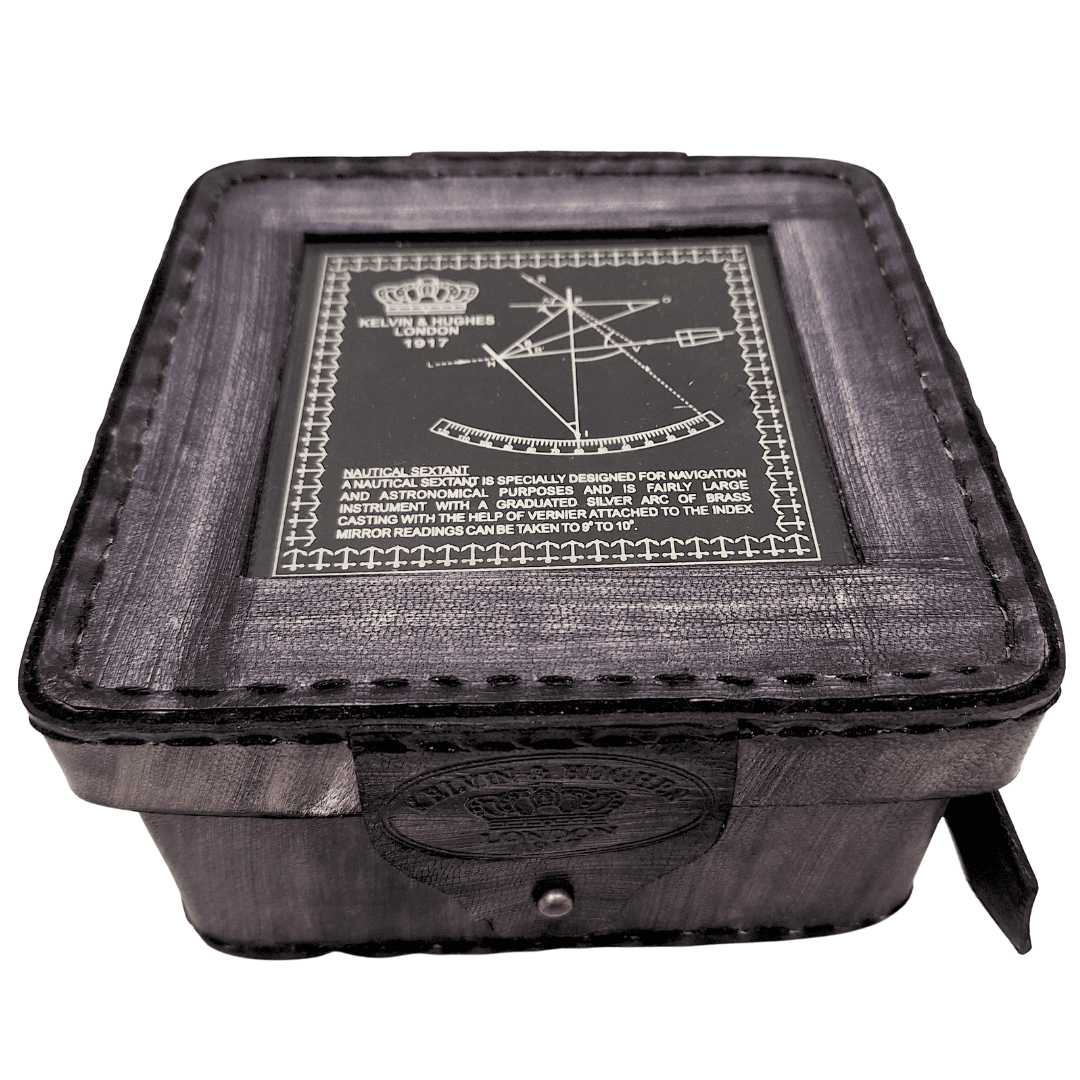 Brass Sextant in a Leather Box – ST003