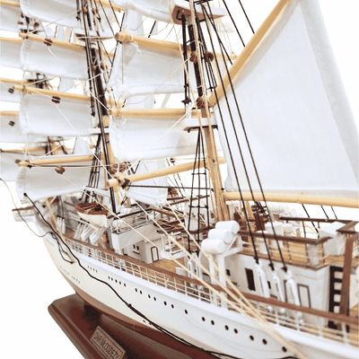 Exclusive XXL 71 cm Dar Młodzieży sailing ship model, with the option of personalization by engraving
