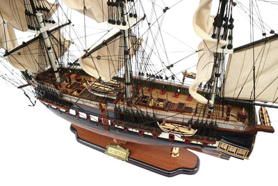 Exclusive Large 100cm USS Constitution sailing ship model with the option of personalization by engraving