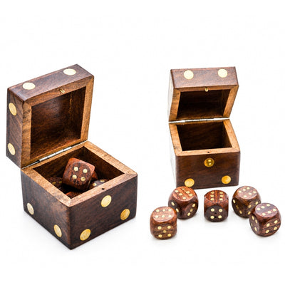 Small Wooden Dice in a Box – G150AZ