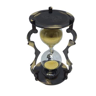 Elegant Decorative Brass Hourglass 5 min - NC2677