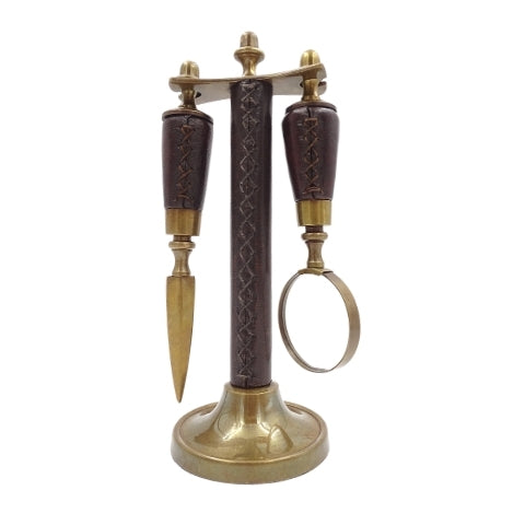 Desk Set Magnifying Glass and Paper Knife MIS-0742