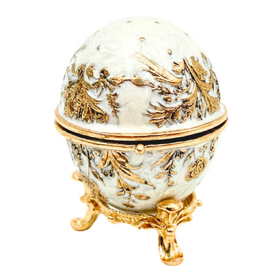 Exclusive Metal Fabergé Egg Trinket Box with Crystals - B0794-00