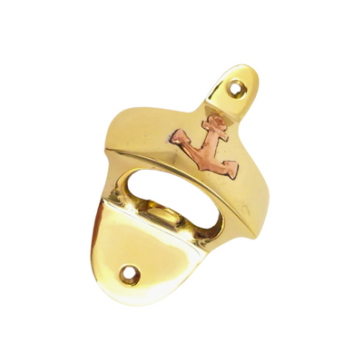 Screw-Mounted Brass Bottle Opener – 70481