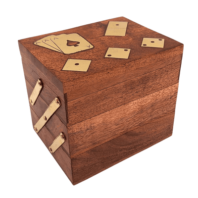 Elegant 3-in-1 Game Set - Cards Dice Dominoes - DNU-101