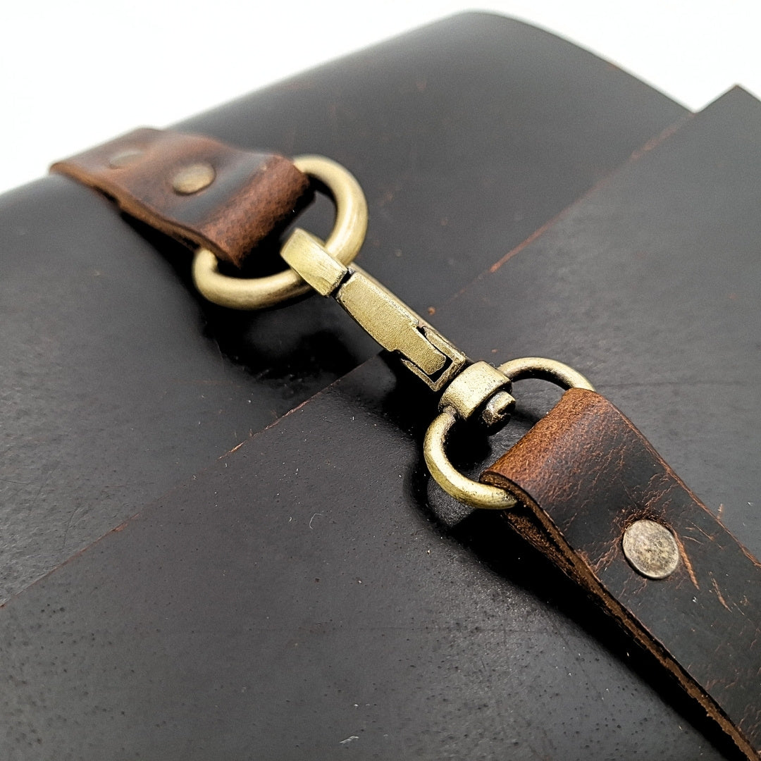Elegant Retro Leather Notebook 200 Pages Vintage - AH06