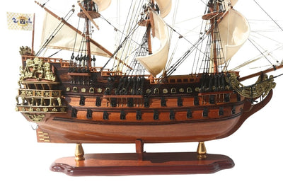 Luxury 65cm Soleil Royal sailing ship model - SOL6, with the option of personalization by engraving