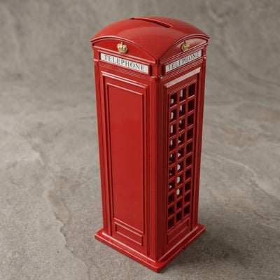Piggy Bank Decorative Figurine – Telephone Booth - BT