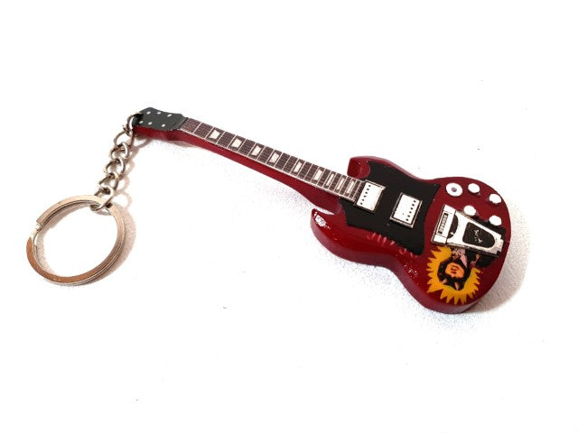 Guitar keyring in the style of AC/DC - Angus Young – Tribute - EGK-0597