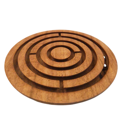 Wooden Logic and Dexterity Game, Balls in a Maze - DNU-005