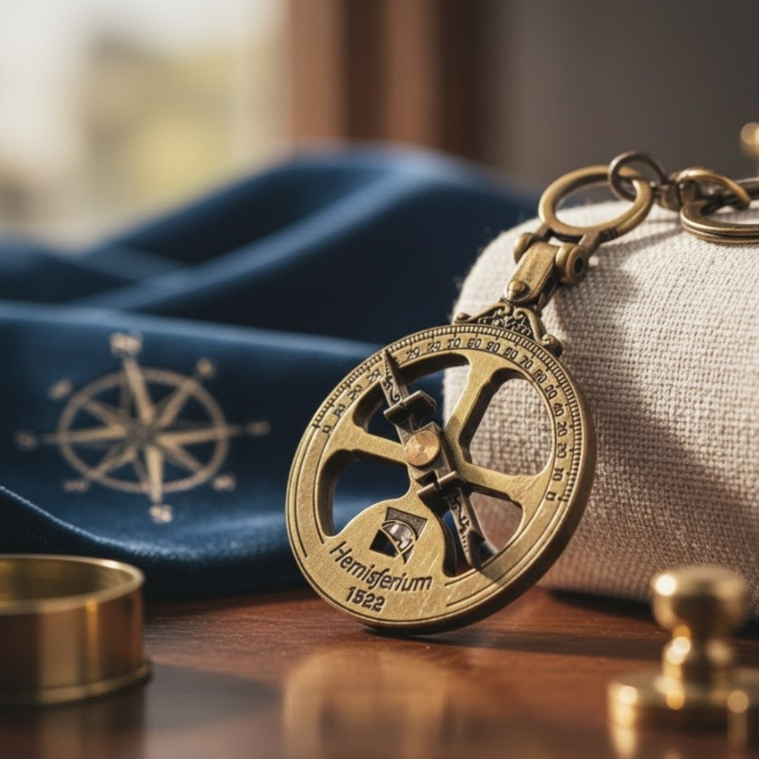 Nautical Astrolabe Keychain - H82