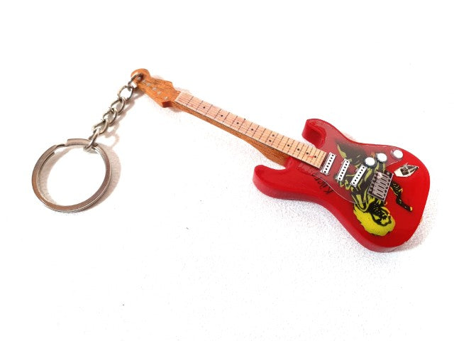 Guitar keyring in the style of Iron Maiden – Eddie – Tribute EGK-0900