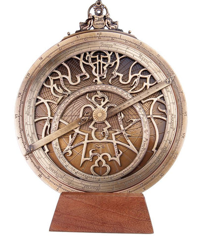 Large European astrolabe - diameter 20 cm - Premium gift for an astronomer or sailor - H35