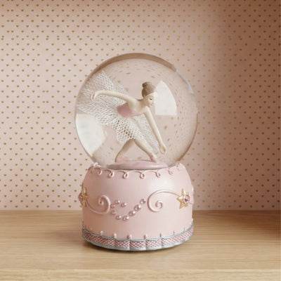 Music Box with Dancing Ballerina in a Glass Globe 12cm - MG-19016
