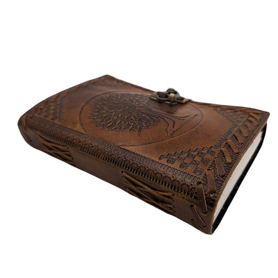 Vintage Retro Leather Notebook 200 Pages – Tree of Life - AH01