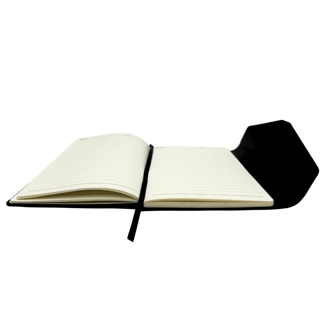 Elegant Premium Gift Set – A5 Notebook with Pen and 16GB Flash Drive in Box – Black and Gold – EE9