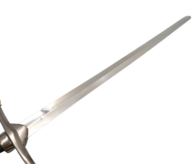 105 cm Steel Knight’s Sword in Scabbard – Elegant Stainless Steel Replica with Engraving Option