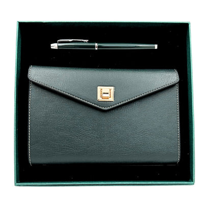 Elegant Gift Set - Leather Notebook with Pen in Gift Box – Premium – EE8