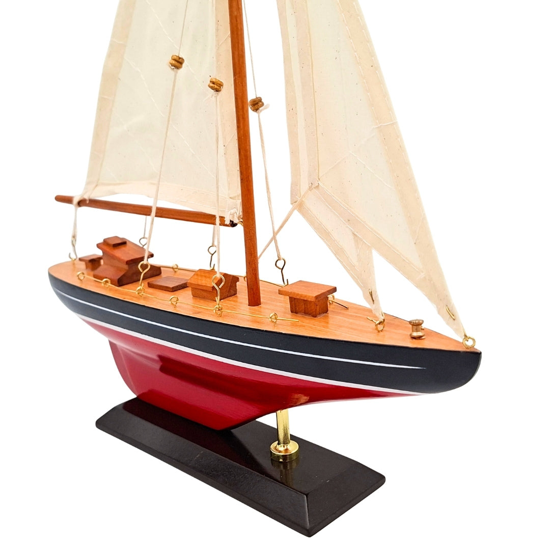 Wooden Sailing Yacht Model - F1705