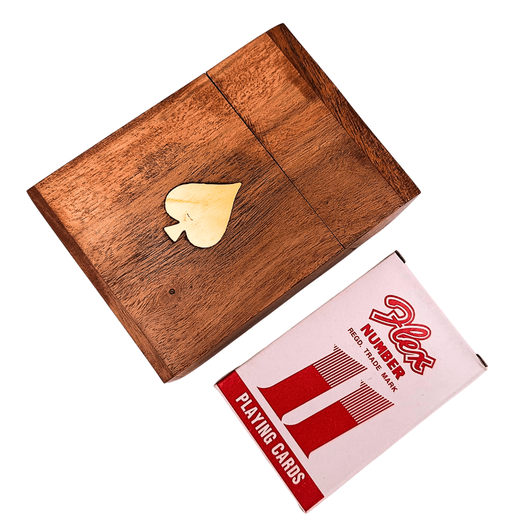 Deck of Cards in a Wooden Box - DNU-2985