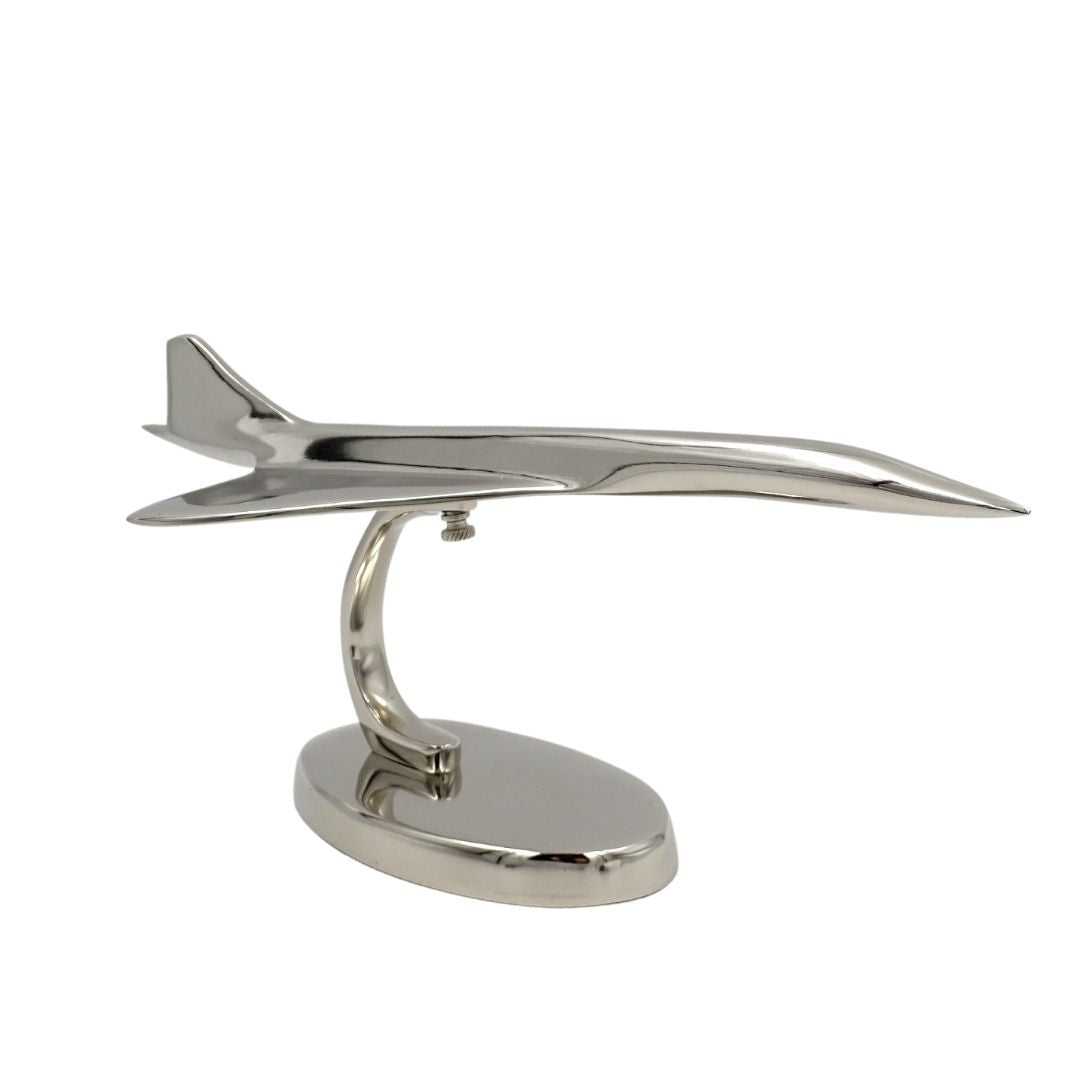 Metal Concorde airplane model - aviation icon - CON