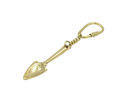 Brass Spade Keychain Gift for a Gardener - KRT28