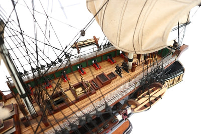 Exclusive Large 100cm USS Constitution sailing ship model with the option of personalization by engraving