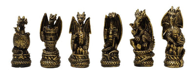 Fantasy Dragon Chess Set – glass chessboard 42x42 cm – MC-6069