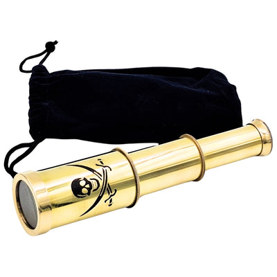 Pirate spyglass – spyglass for a pirate – folding spyglass with emblem