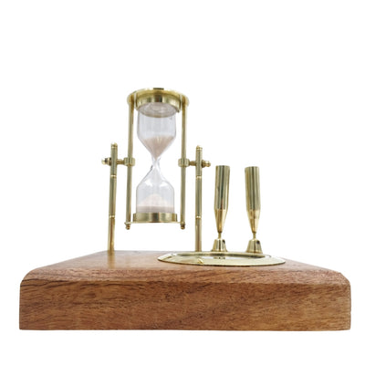 Retro Desk Set - Hourglass, Compass, and Pen Holders - NC2618OP