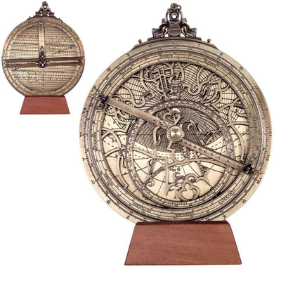Large brass Rojas astrolabe – diameter 20 cm – reproduction – H34