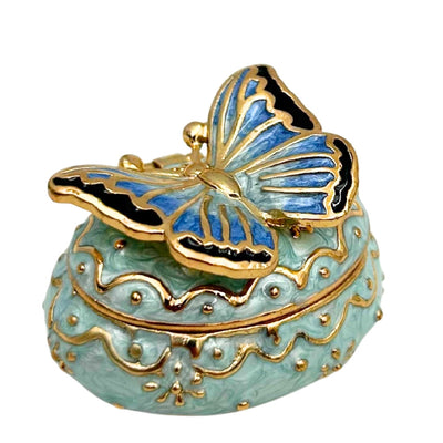 Exclusive Jewelry Box Trinket Box - Butterfly with Crystals - B0782-00BL
