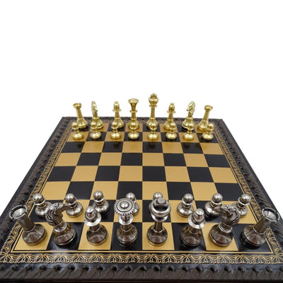 Exclusive Brass Italfama Chess Set 28x28 cm – N001