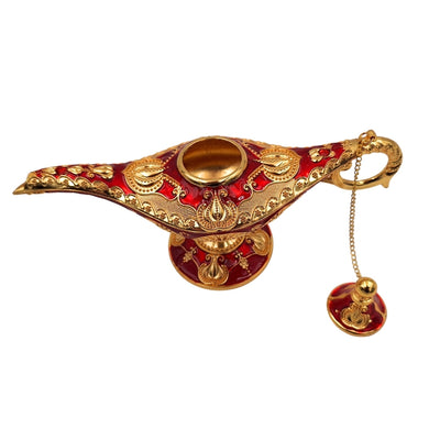 Aladdin Lamp LAR with beautiful gold decorations, 22 x 7 x 11 cm