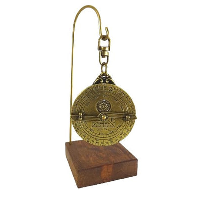 Astrolabe - miniature H81 on a wooden base