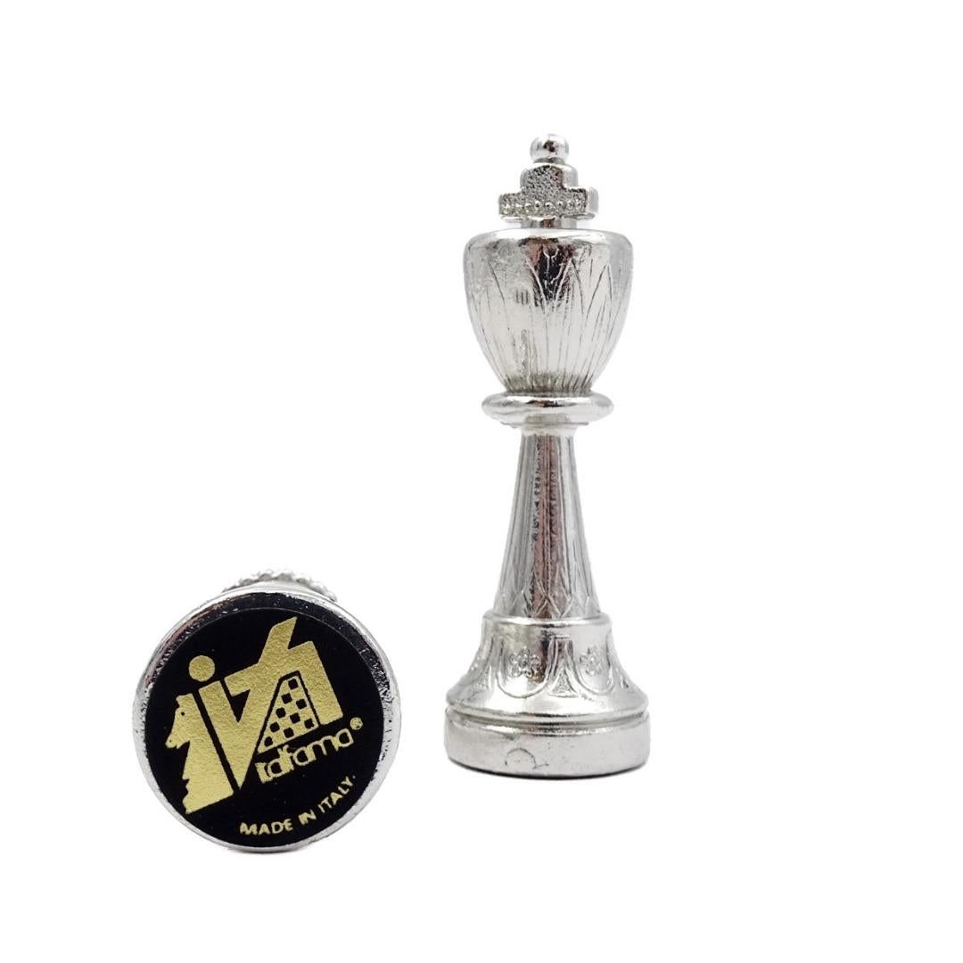 Large Exclusive Italfama Chess Set Made of Gold-Plated Metal 53x53 cm – N137