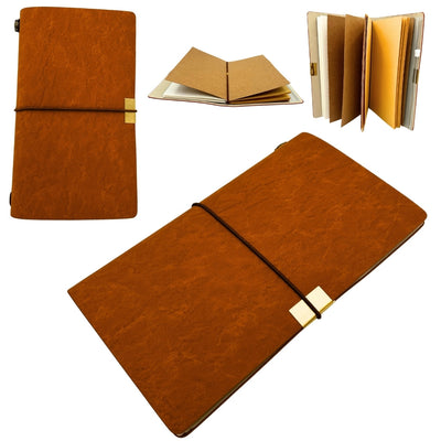 Leather Traveler's Notebook Organizer Business Card Holder Case – EE7
