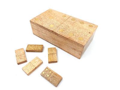 Wooden Dominoes in a Mango Wood Box
 - BR157