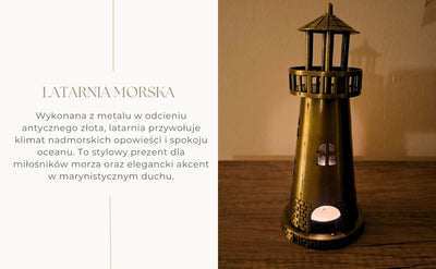 Lighthouse Figurine Tealight Holder 18cm - LT