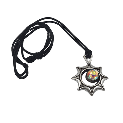 Solar Eclipse Necklace – Optical Illusion – Gift for a Traveler - ECL32
