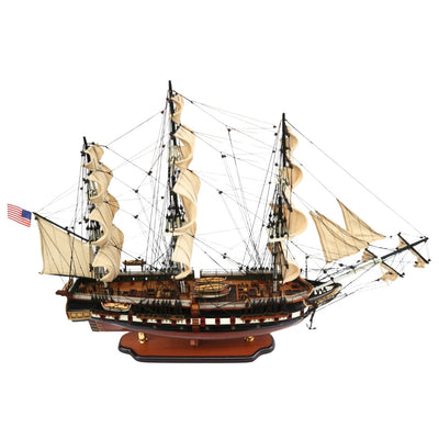 Exclusive Large 100cm USS Constitution sailing ship model with the option of personalization by engraving